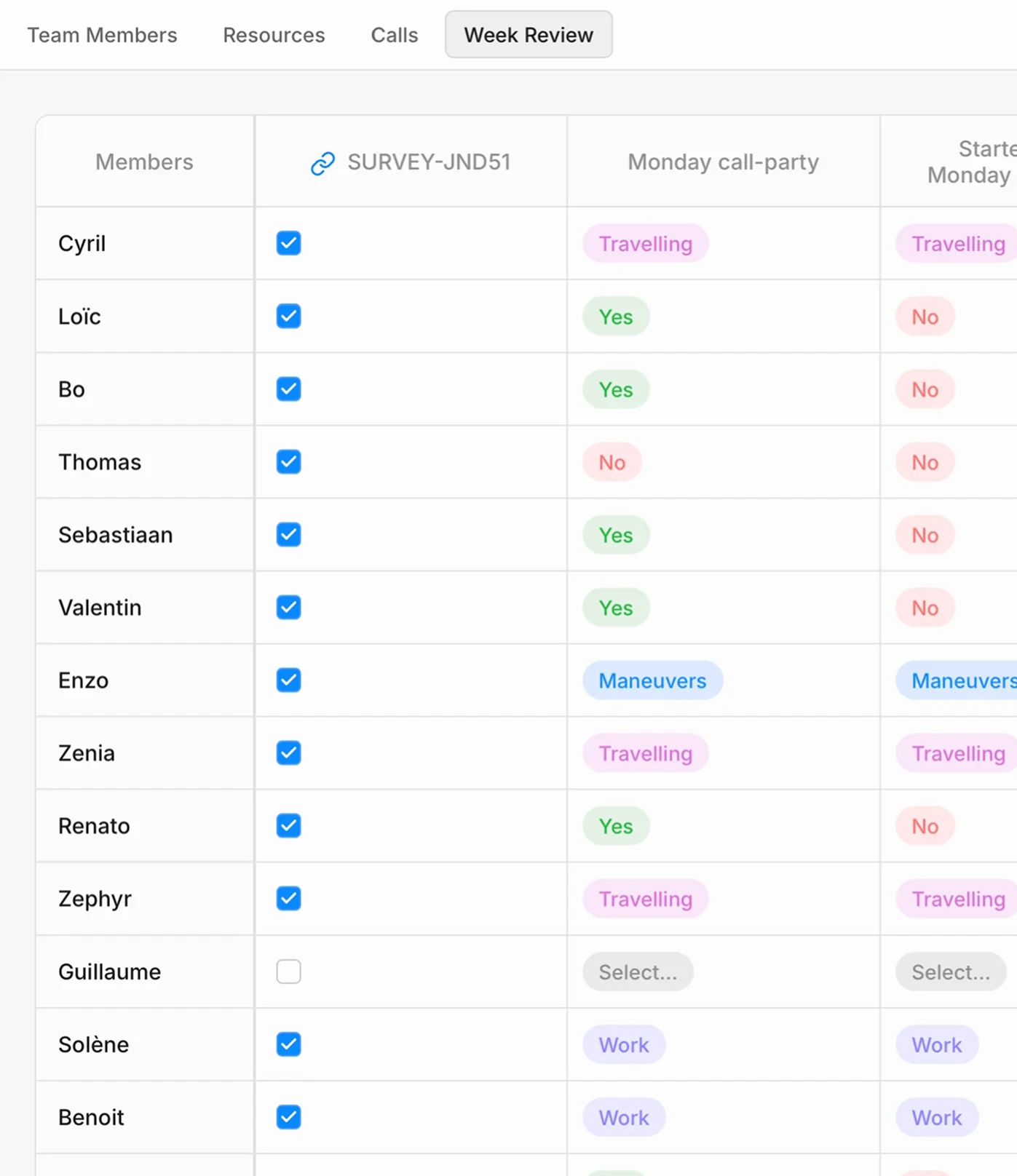 After: Redesigned interface